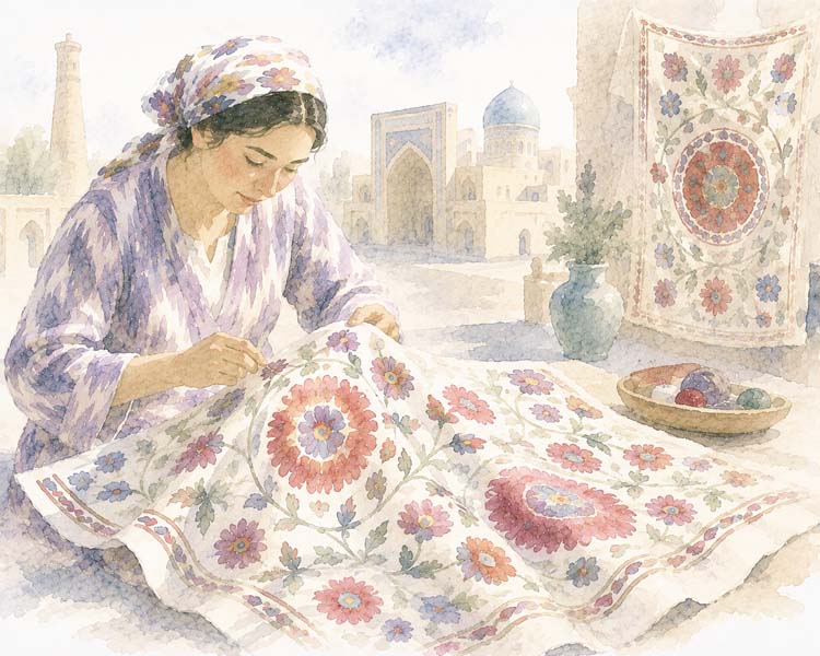 Uzbek Suzani, Bukhara