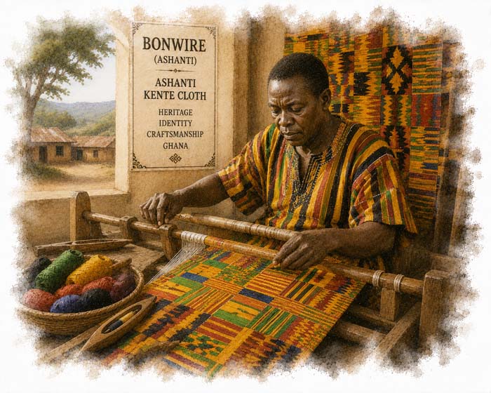 Ashanti Kente Cloth, Bonwire (Ashanti)