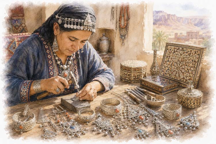 Berber Silver Jewelry, Anti-Atlas