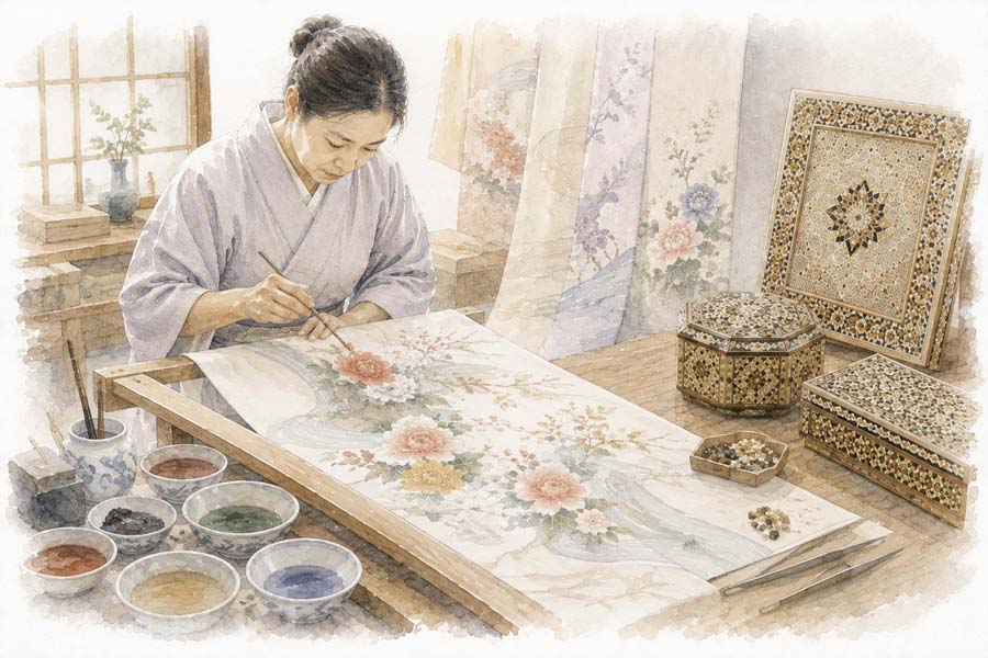Kaga Yuzen, Kanazawa (Ishikawa)