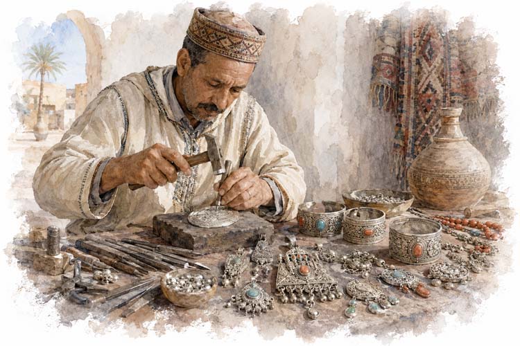 Berber Silver Jewelry, Souss