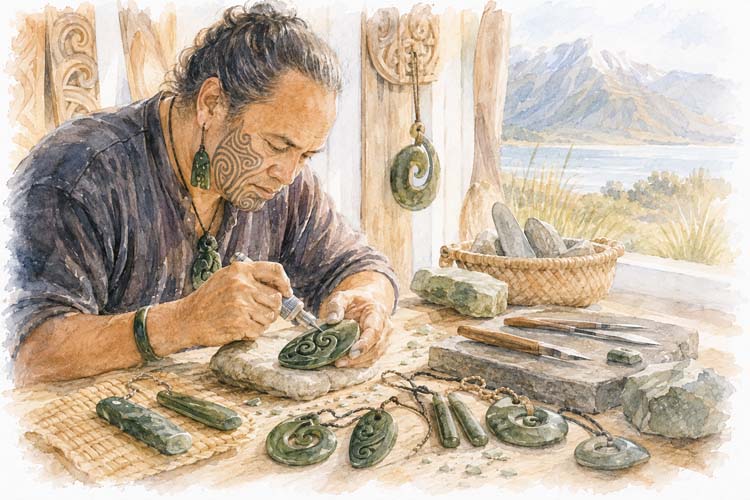Maori Pounamu, Te Wai Pounamu (South Island)