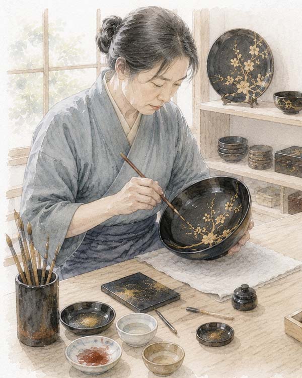 Wajima-nuri Lacquer, Wajima (Ishikawa)