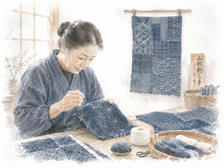 Sashiko, Yamagata