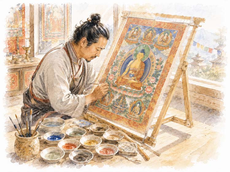 Himalayan Thangka, Kathmandu Valley