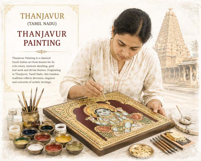 Thanjavur Painting, Thanjavur (Tamil Nadu)