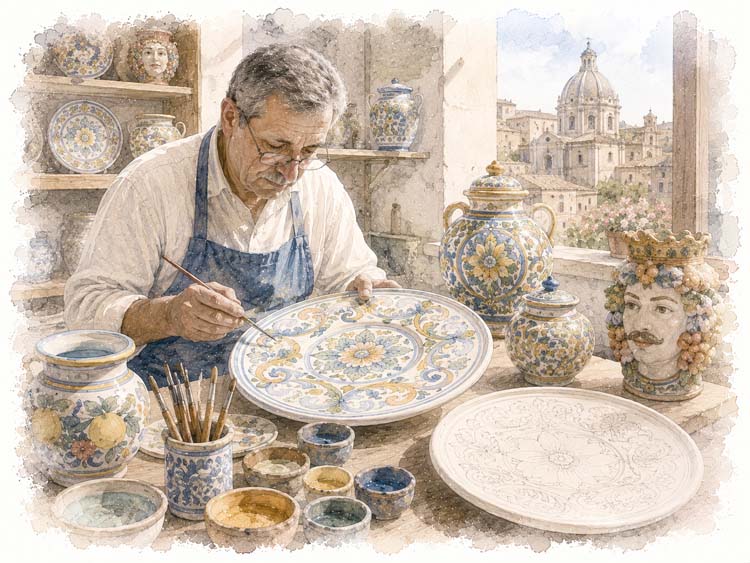 Caltagirone Ceramics, Caltagirone (Sicily)