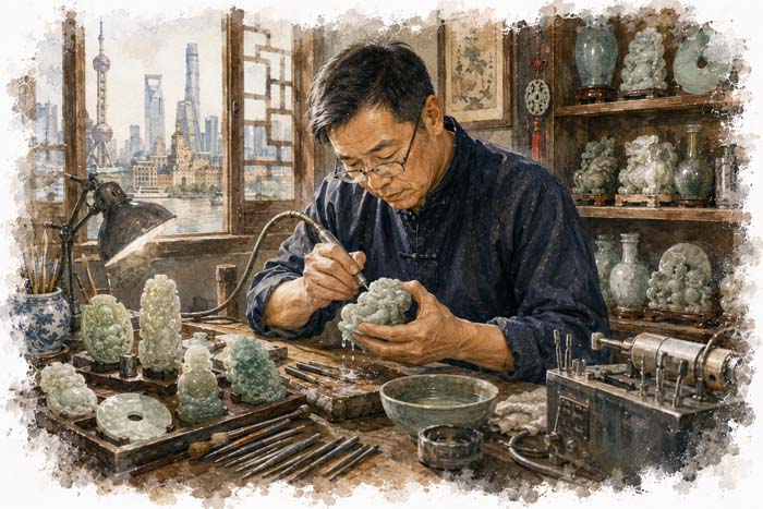 Chinese Jade Carving, Shanghai
