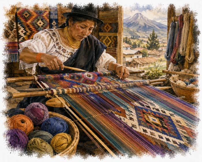 Otavalo Weaving, Otavalo