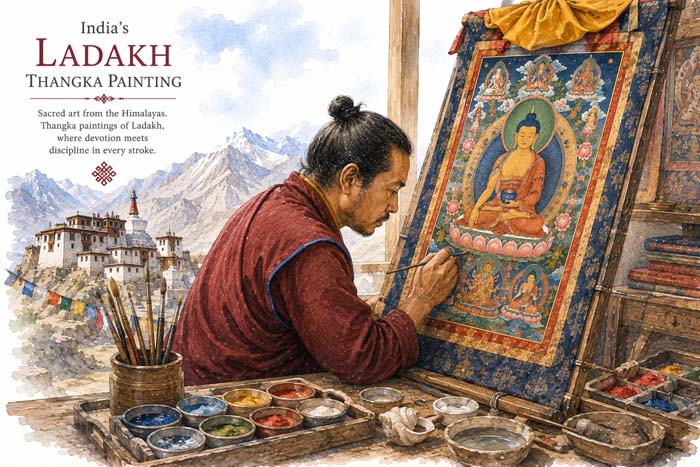 Thangka Painting, Ladakh