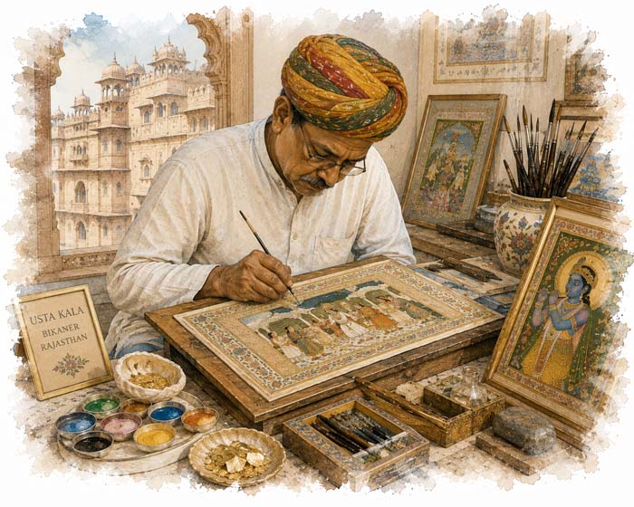 Usta Kala, Bikaner (Rajasthan)