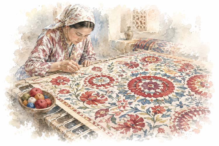 Uzbek Suzani, Nurata