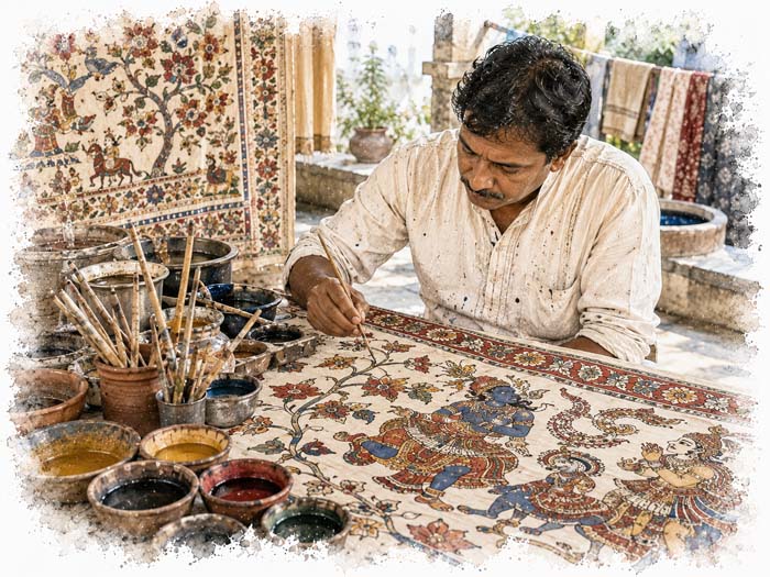 Kalamkari, Srikalahasti (Andhra Pradesh)