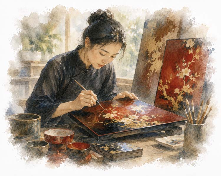 Vietnamese Son Mai Lacquer, Hanoi