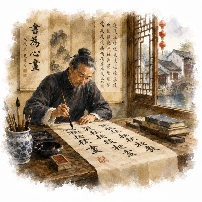 Chinese Calligraphy, Shaoxing (Zhejiang)
