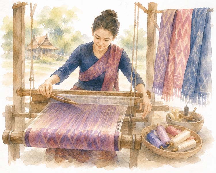Thai Isaan Silk, Isaan (Khon Kaen, Roi Et)