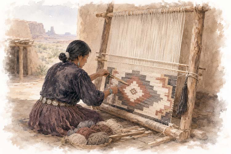 Navajo Weaving, Dine Bikeyah (Arizona, New Mexico, Utah)