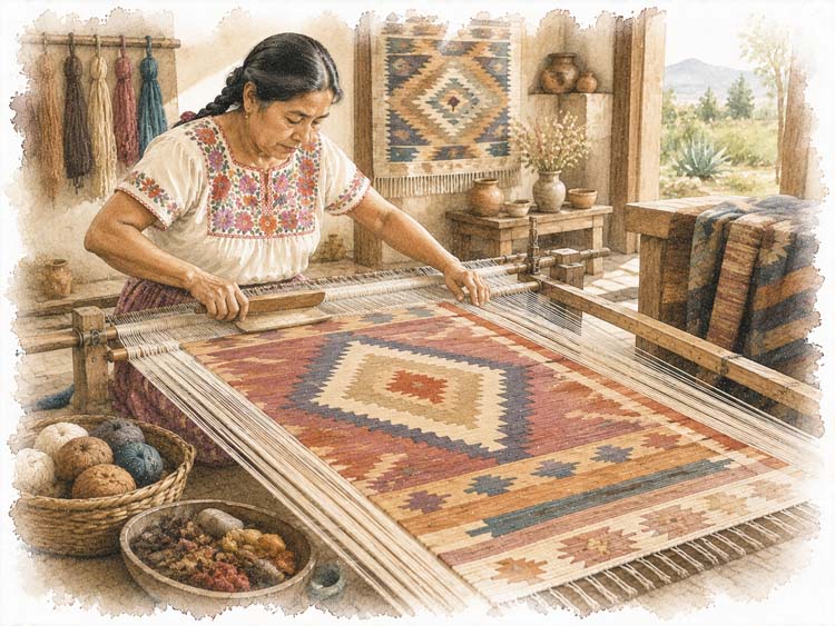 Teotitlan del Valle Rug, Oaxaca