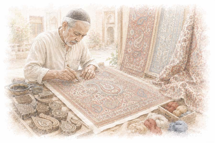 Persian Termeh, Yazd